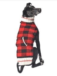 Chilly Dog Buffalo Plaid Sweater